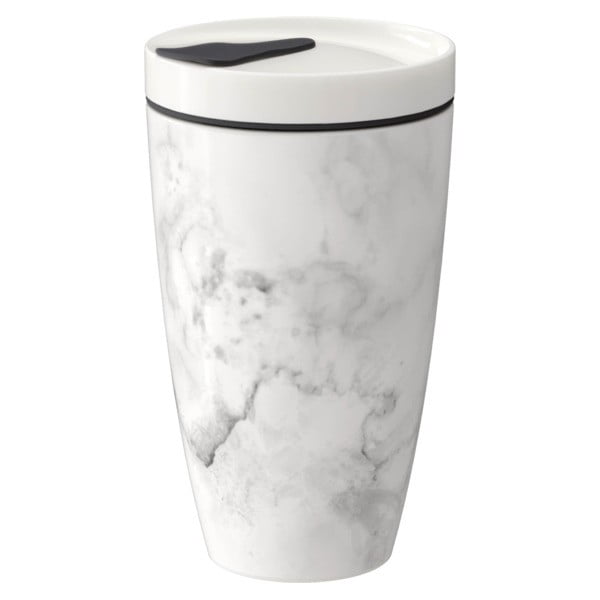 Сиво-бяла порцеланова чаша за пътуване Villeroy & Boch , 350 ml Like To Go - like | Villeroy & Boch