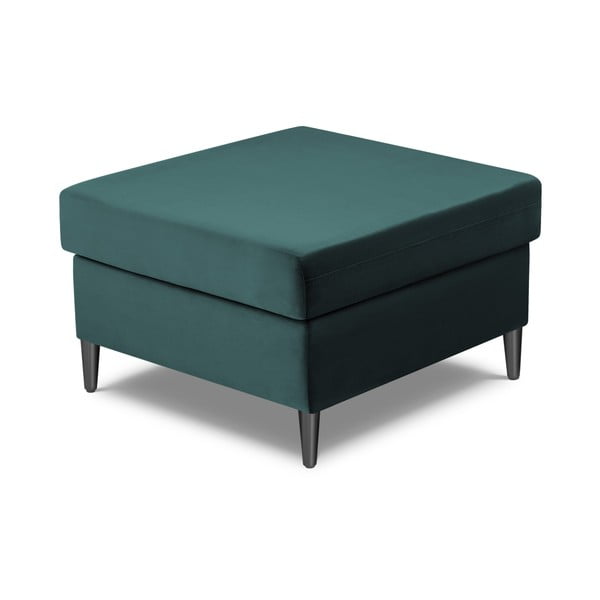 Кадифена табуретка  в петролен цвят Kyoto – Cosmopolitan Design-image-2