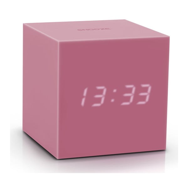 Розов LED будилник Gravity Cube Gravity Cube Click - Gingko-image-2