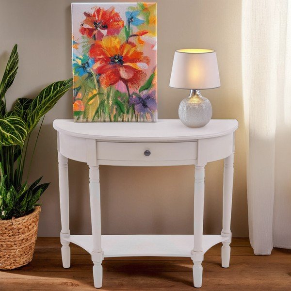 Сива конзолна маса от масивен бор 33x81 cm Heritage – Premier Housewares-image-2