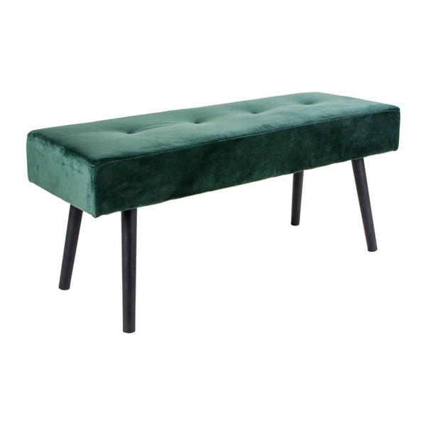 Тъмнозелена кадифена пейка Skiby - Bonami Essentials-image-1