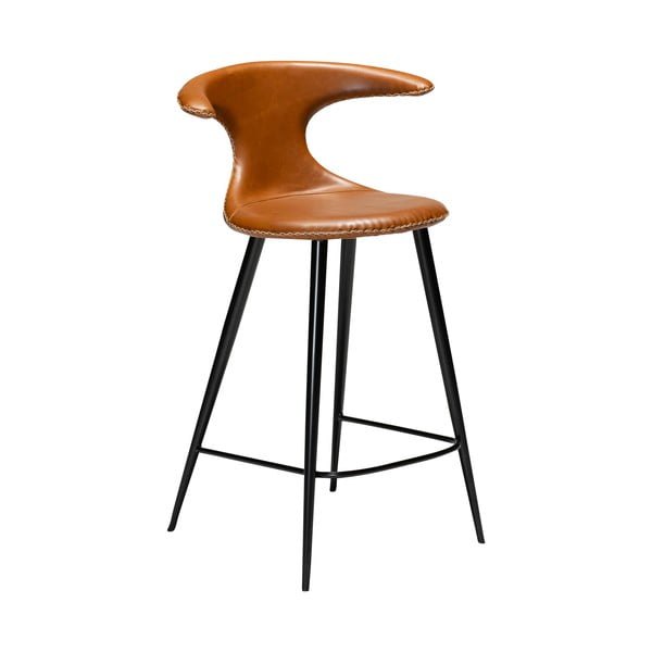 Коняк кафяв бар стол от изкуствена кожа DAN-FORM Дания , височина 90 cm Flair - DAN-FORM Denmark