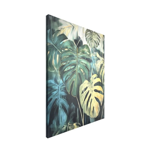 Картина с ръчно рисувани елементи 70x100 cm Monstera – Styler-image-3