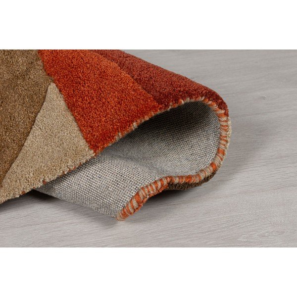 Оранжев килим Splinter, ⌀ 135 cm - Flair Rugs-image-3