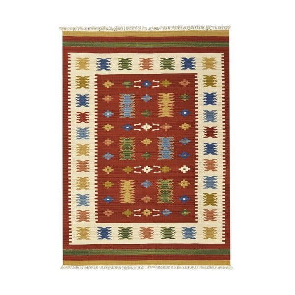 Ručně tkaný koberec Kilim Jasmine, 95x155cm