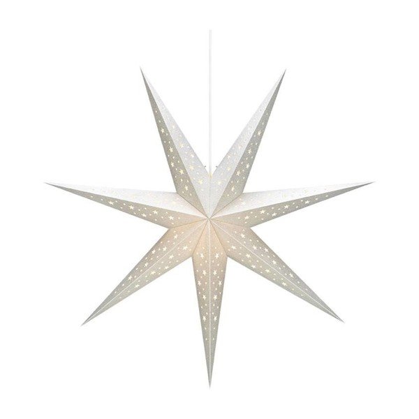 Бяла висяща светлинна декорация , височина 75 см Solvalla - Markslöjd