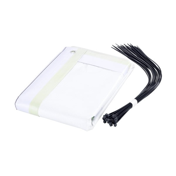 Жълто-зелен пластмасов параван за балкон 500x85 cm Butterfly - Maximex-image-3