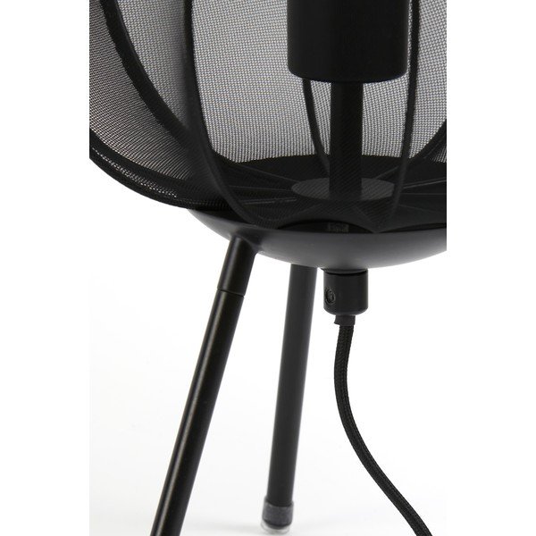 Черна настолна лампа (височина 45 cm) Plumeria - Light & Living-image-3