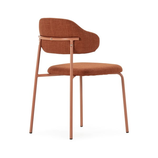 Трапезни столове в комплект от теракотени 4 бр. Adriel – Marckeric-image-4