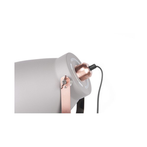 Сива подова лампа с детайли в цвят на мед Mingle - Leitmotiv-image-2