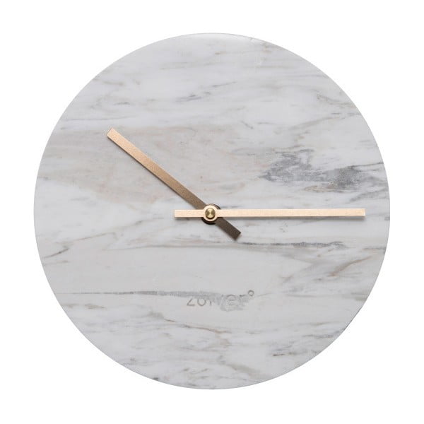 Бял мраморен часовник Zuiver Time Wall Clock