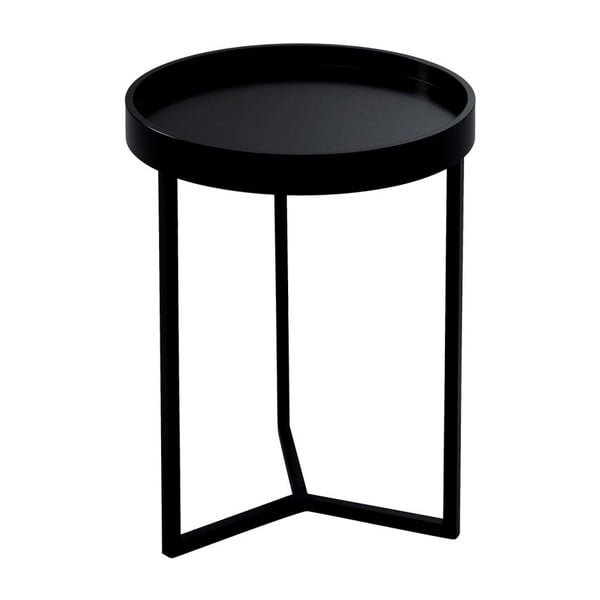 Černý odkládací stolek Design Twist Tallin