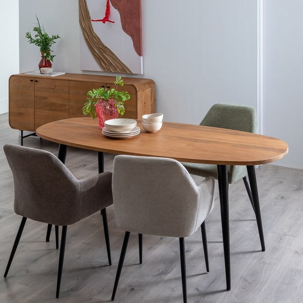 Трапезна маса от масивно манго 90x180 cm Mahón – Ixia-image-1