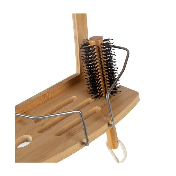 Висящ бамбуков рафт за баня в в естествен цвят цвят– Compactor-image-4