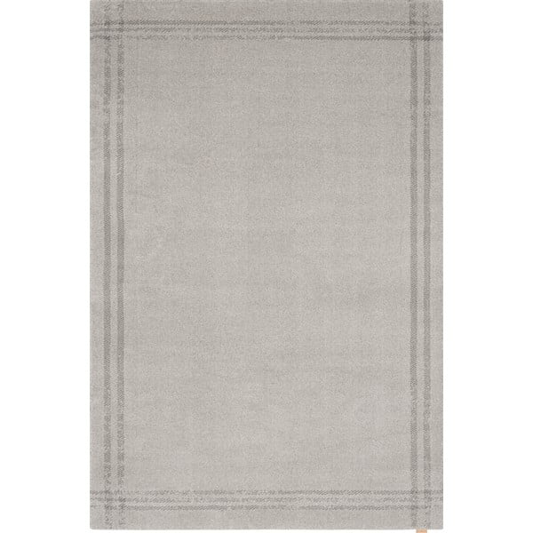 Кремав вълнен килим 160x240 cm Calisia M Grid Rim – Agnella