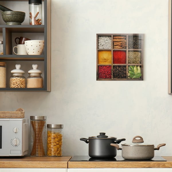 Картина върху стъкло 30x30 cm Spices Box – Styler-image-3