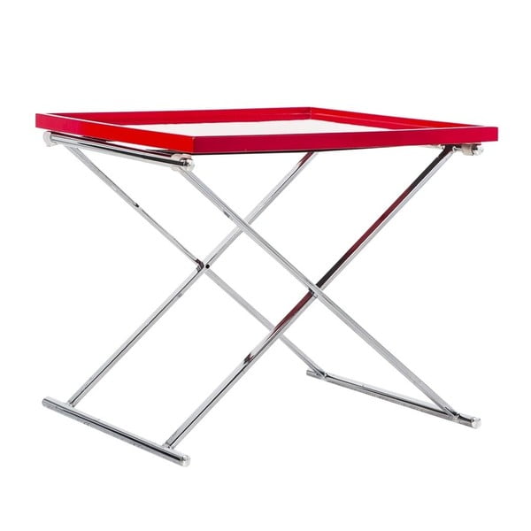 Červený odkládací stolek Design Twist Grivita