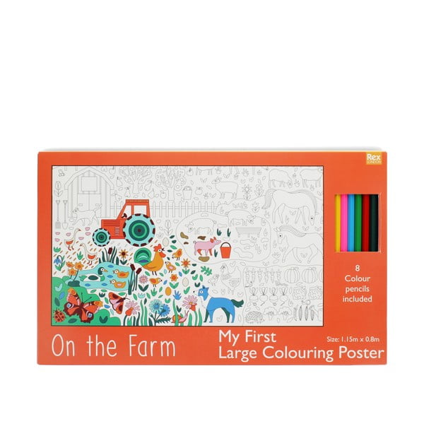 Картинки за оцветяване On the Farm – Rex London