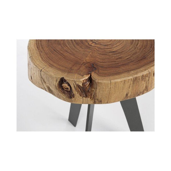 Odkládací stolek z akáciového dřeva Bizzotto Aron, Ø 32 cm-image-3