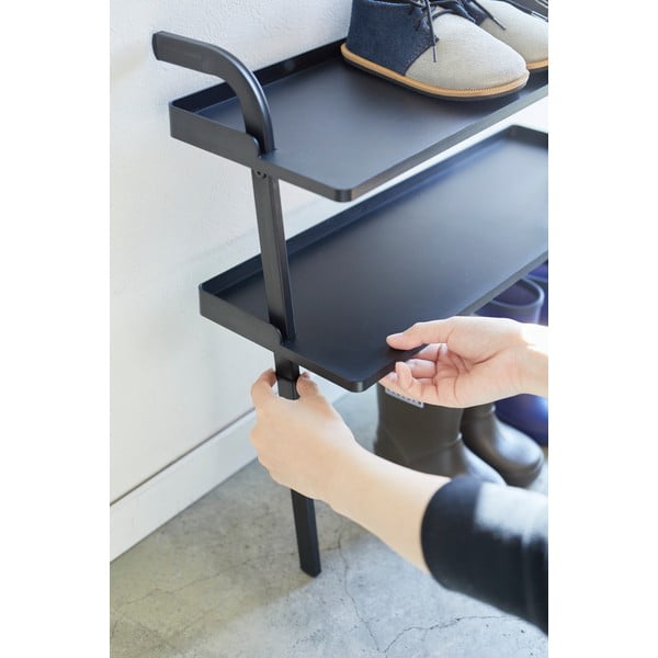 Черна метална стойка за детски обувки Tower - YAMAZAKI-image-2