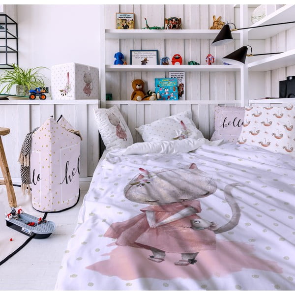 Бебешко одеяло Мишка, 100 x 70 cm Forest School - Little Mouse - Butter Kings-image-1