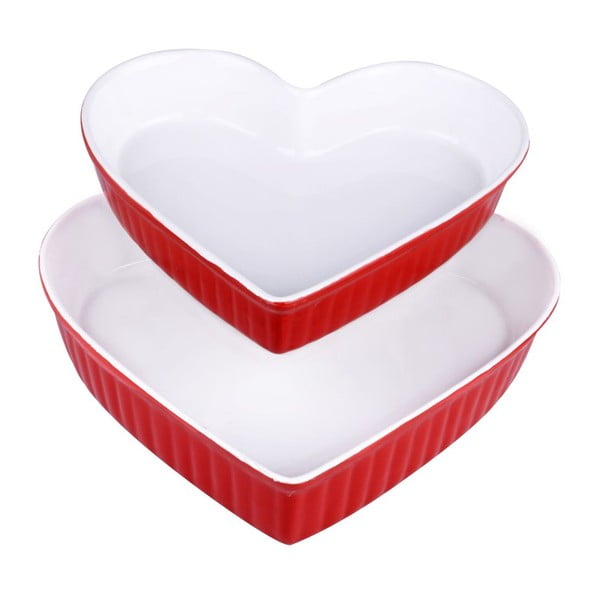 Комплект от 2 форми Heart Red - Kitchenworld