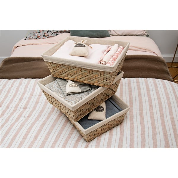 Кошница за съхранение от тръстика, 38,5 x 28,5 cm - Compactor-image-1