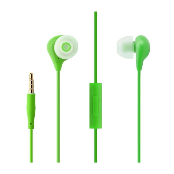 In-ear sluchátka s mikrofonem FIXED EGG1, zelená
