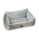 Легло за домашни любимци в сребрист цвят 100x70 cm Dog Fantasy Lux Platinum – Plaček Pet Products