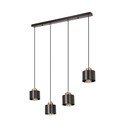 Черна метална лампа с висулка 12x75 cm Olena - Candellux Lighting