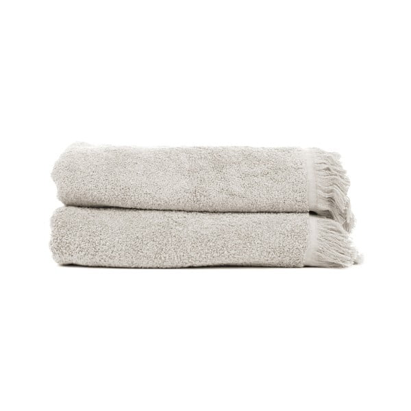 Комплект от 2 бежови кърпи за баня от 100% памук, 70 x 140 cm - Bonami Selection