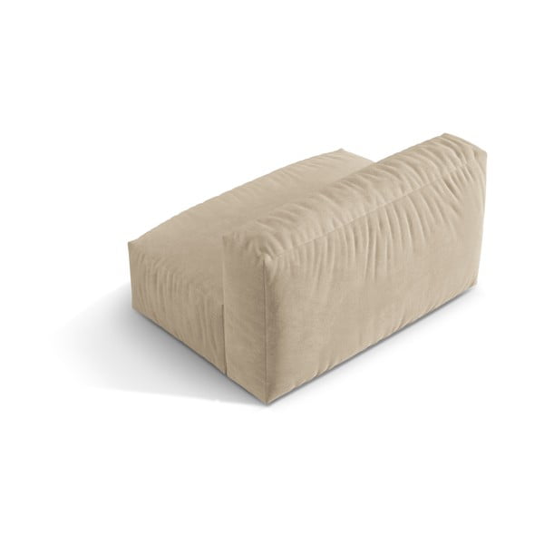 Бежов кадифен модул за диван (среден модул) Martina – Micadoni -image-2