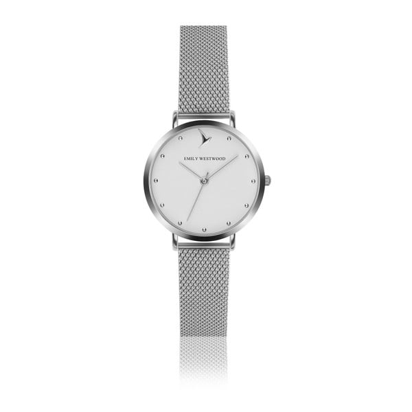 Dámské hodinky s páskem z nerezové oceli ve stříbrné barvě Emily Westwood Meeting
