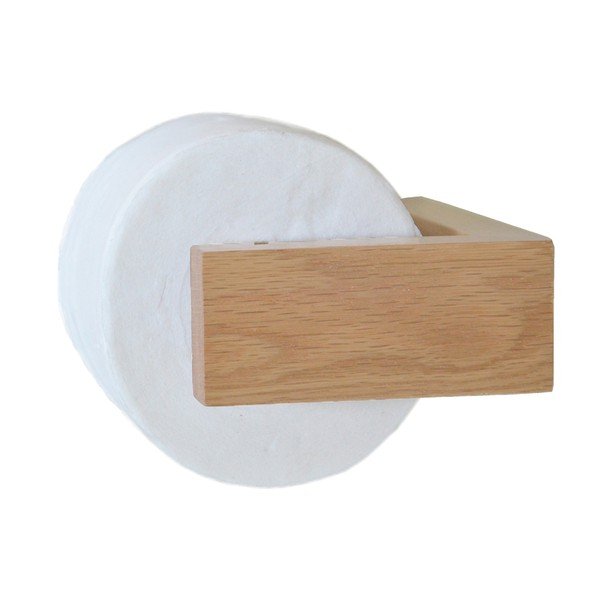 Стенна поставка за тоалетна хартия от дъб Mezza Slimline - Wireworks-image-2