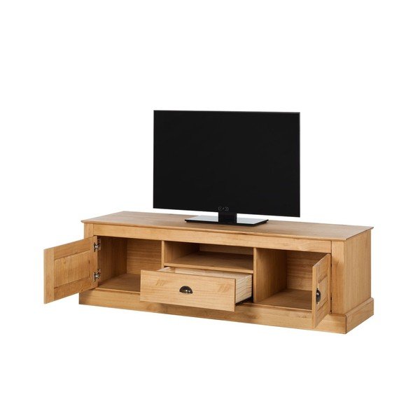 Přírodní TV komoda z borovicového dřeva Støraa Tommy-image-2
