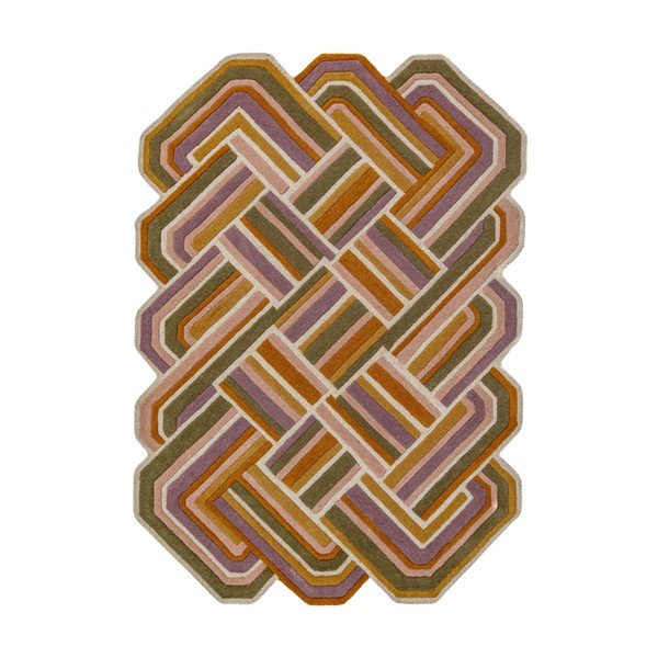 Ръчно изработен вълнен килим 140x200 cm Lattice Shaped  – Flair Rugs