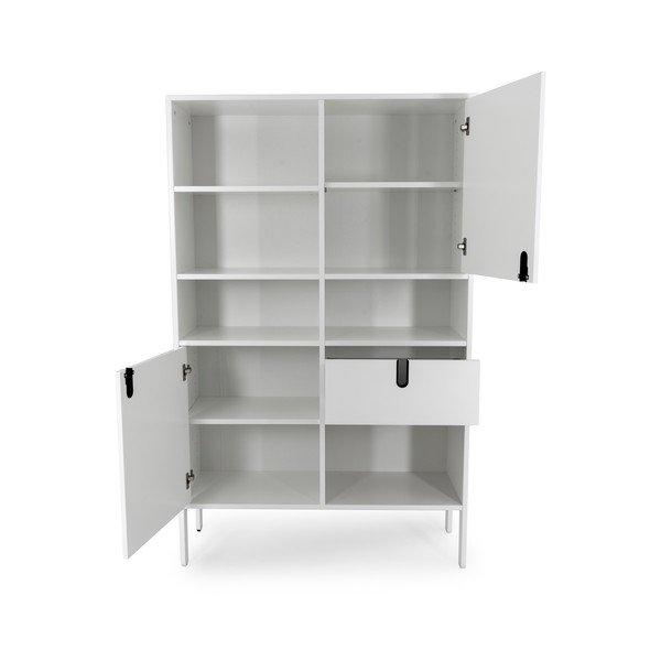 Бял шкаф за книги 109x176 cm Uno - Tenzo-image-3