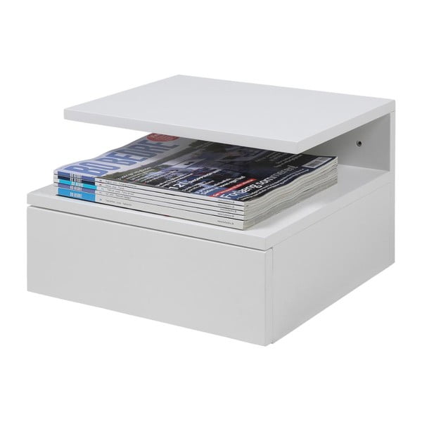 Бяло висящо нощно шкафче Ashlan - Actona-image-4