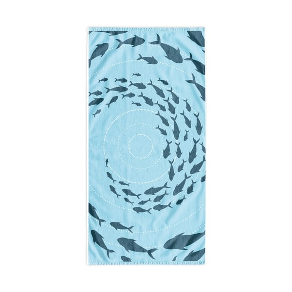 Синя плажна кърпа 90x180 cm Shoal - DecoKing