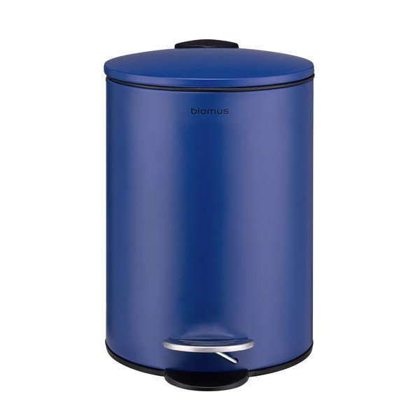 Синьо  стоманено кошче за боклук с педал 3 l Tubo – Blomus
