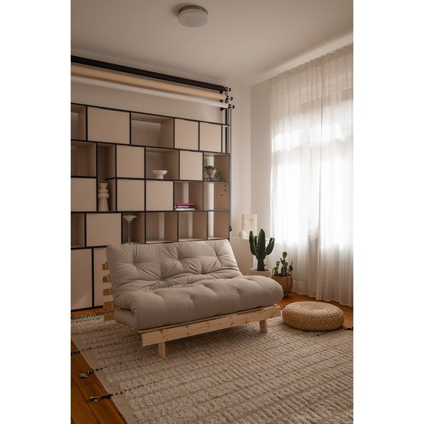 Кафяв разтегателен диван 140 cm Roots - Karup Design-image-1