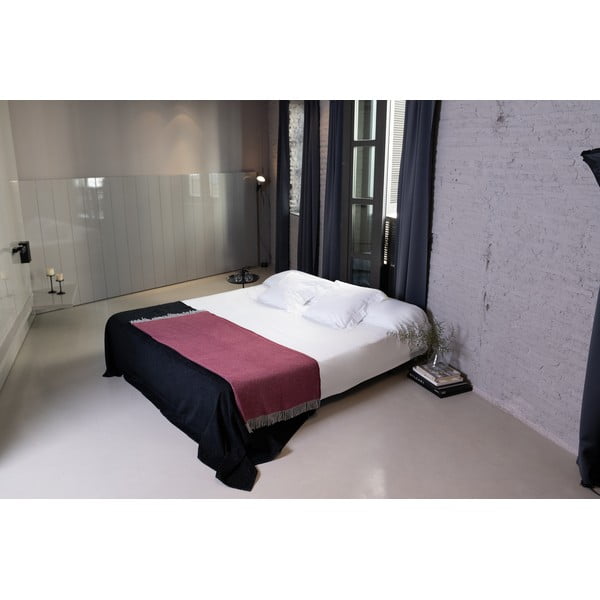 Виненочервено каре със съдържание на памук , 140 x 180 cm Jade - Euromant-image-2