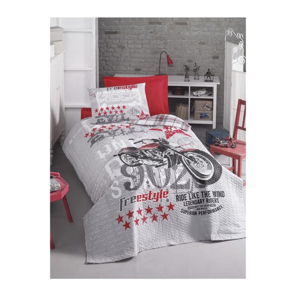 Памучно спално бельо с чаршаф за двойно легло Mesa Terro, 180 x 230 cm - Mijolnir