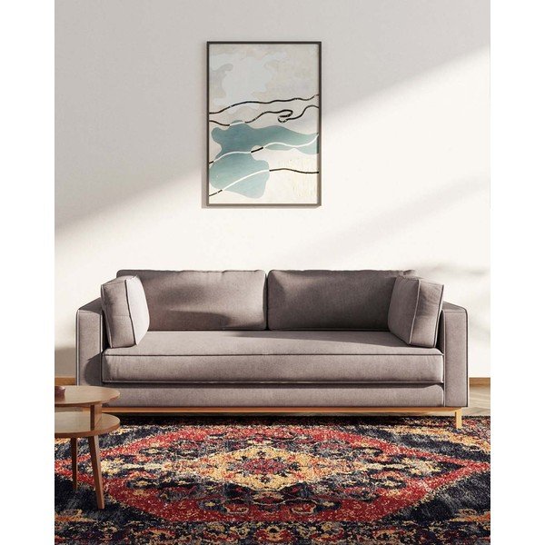 Светлокафяв кадифен диван 222 cm Celerio - Ame Yens-image-1