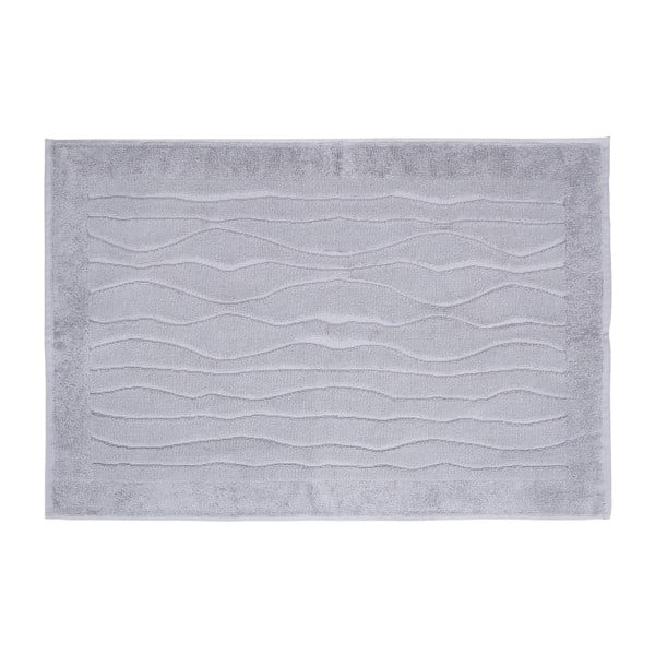 Světle modrý ručník z bavlny Wave, 50 x 80 cm