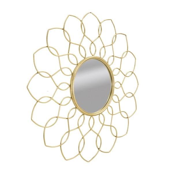 Огледало за стена в златисто, ⌀ 90 cm Girg - Mauro Ferretti-image-1