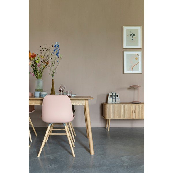 Светлорозови трапезни столове в комплект от 2 броя Albert - Zuiver-image-1