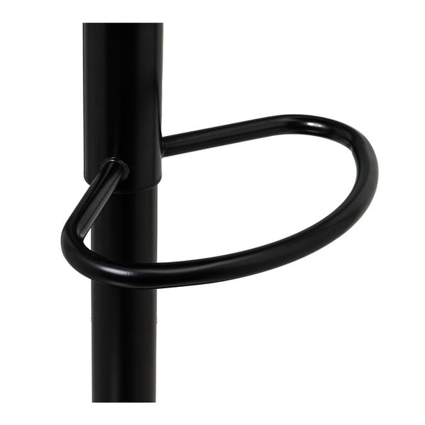 Черни бар столове в комплект от 2 бр. с регулируема височина от имитация на кожа (височина на седалката 56,5 cm) – Casa Selección-image-2