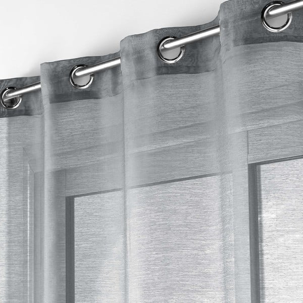 Сива завеса 140x240 cm Lissea – douceur d'intérieur-image-1