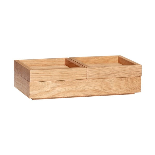 Дървен органайзер Скоба - Hübsch-image-2